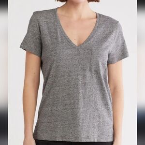 Madewell Whisper Cotton V-Neck Pocket Tee Sz 2X